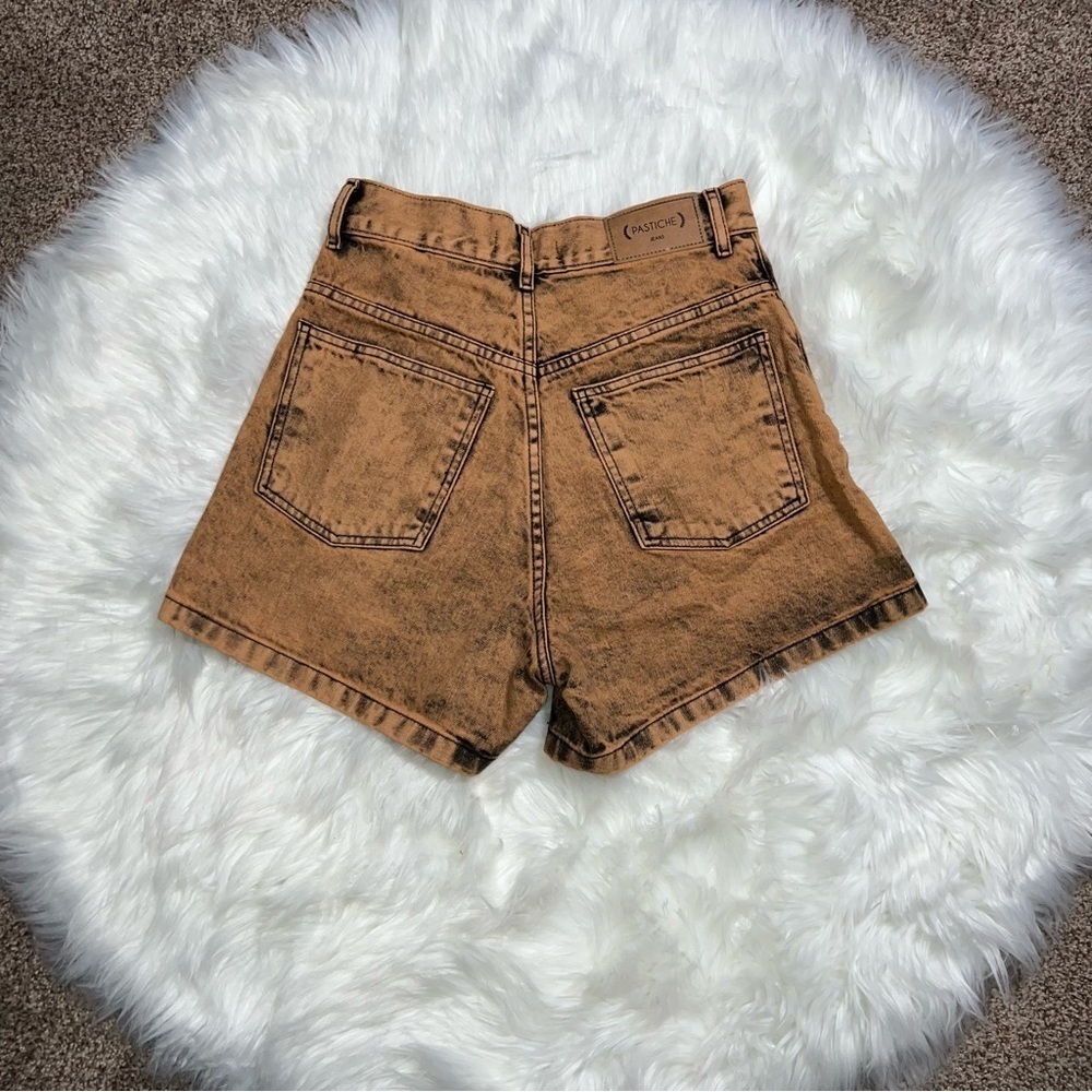 Pastiche by Anthropologie Bleached Jean Shorts Y2K - Picture 2 of 4